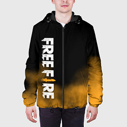 Куртка с капюшоном мужская Free fire, цвет: 3D-черный — фото 2