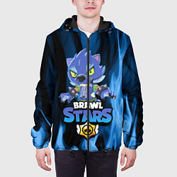 Куртка с капюшоном мужская BRAWL STARS LEON ОБОРОТЕНЬ, цвет: 3D-черный — фото 2