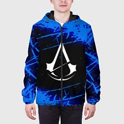 Куртка с капюшоном мужская ASSASSIN'S CREED, цвет: 3D-черный — фото 2