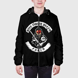 Куртка с капюшоном мужская Five Finger Death Punch, цвет: 3D-черный — фото 2