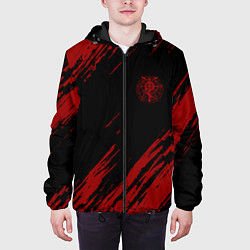 Куртка с капюшоном мужская Стальной алхимик, цвет: 3D-черный — фото 2