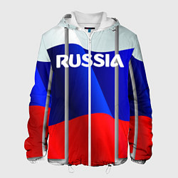 Куртка с капюшоном мужская Россия, цвет: 3D-белый