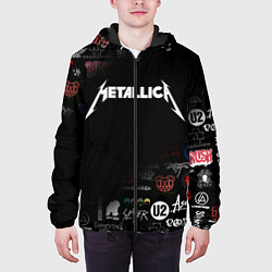 Куртка с капюшоном мужская Metallica, цвет: 3D-черный — фото 2