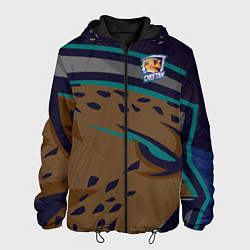 Куртка с капюшоном мужская Форма Cheetah, цвет: 3D-черный
