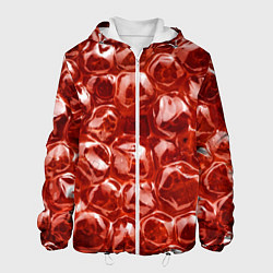 Куртка с капюшоном мужская Красный Лед, цвет: 3D-белый