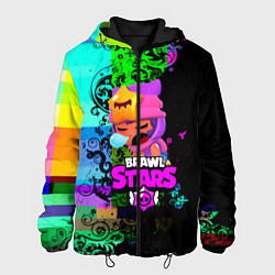Куртка с капюшоном мужская BRAWL STARS SANDY, цвет: 3D-черный