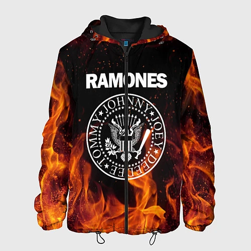 Мужская куртка Ramones / 3D-Черный – фото 1
