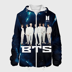 Куртка с капюшоном мужская BTS, цвет: 3D-белый