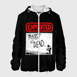 Куртка с капюшоном мужская Punks Not Dead, цвет: 3D-белый
