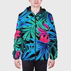 Куртка с капюшоном мужская Тропикана, цвет: 3D-черный — фото 2