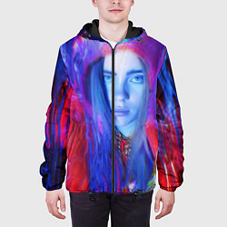 Куртка с капюшоном мужская Billie Paint Colors, цвет: 3D-черный — фото 2