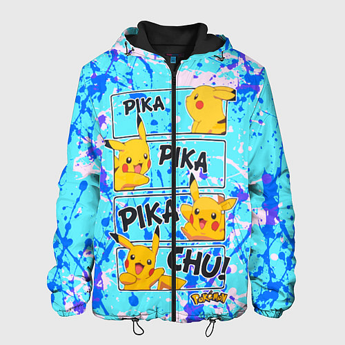 Мужская куртка Pikachu / 3D-Черный – фото 1