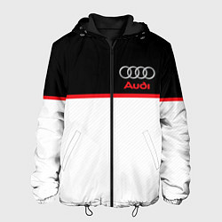 Куртка с капюшоном мужская AUDI SPORT, цвет: 3D-черный
