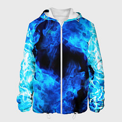 Куртка с капюшоном мужская СИНИЙ ОГОНЬ, цвет: 3D-белый