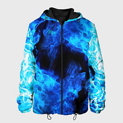 Куртка с капюшоном мужская СИНИЙ ОГОНЬ, цвет: 3D-черный