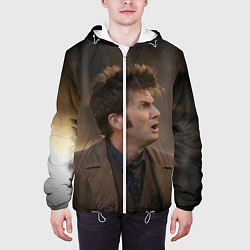 Куртка с капюшоном мужская 10th DOCTOR WHO, цвет: 3D-белый — фото 2