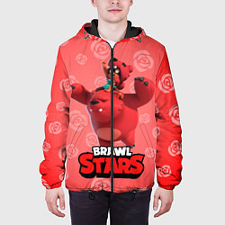 Куртка с капюшоном мужская Brawl stars Nita Нита, цвет: 3D-черный — фото 2