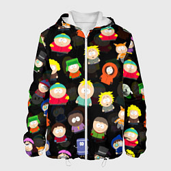 Куртка с капюшоном мужская ЮЖНЫЙ ПАРК, цвет: 3D-белый