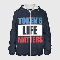 Куртка с капюшоном мужская TOKENS LIFE MATTERS, цвет: 3D-белый