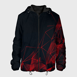 Куртка с капюшоном мужская RED STRIPES, цвет: 3D-черный