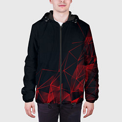 Куртка с капюшоном мужская RED STRIPES цвета 3D-черный — фото 2