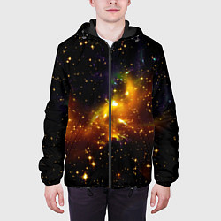 Куртка с капюшоном мужская STARS, цвет: 3D-черный — фото 2