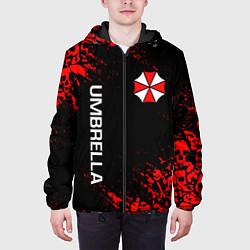 Куртка с капюшоном мужская UMBRELLA CORP, цвет: 3D-черный — фото 2