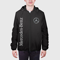 Куртка с капюшоном мужская Mersedes, цвет: 3D-черный — фото 2