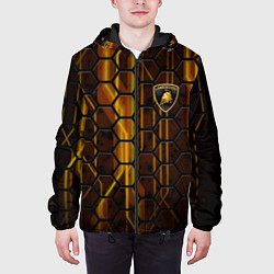 Куртка с капюшоном мужская Lamborghini, цвет: 3D-черный — фото 2