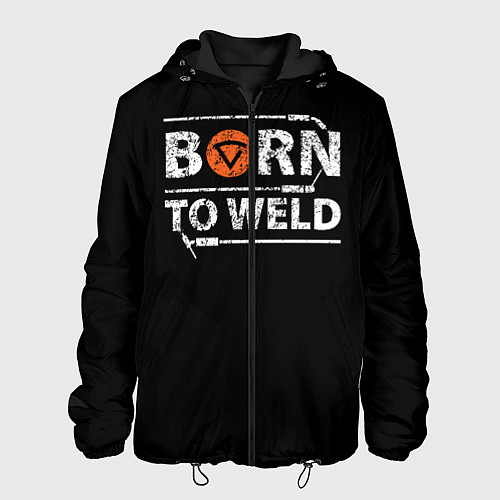 Мужская куртка Рожден для сварки / 3D-Черный – фото 1