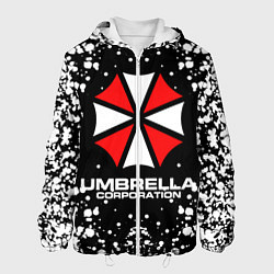 Куртка с капюшоном мужская Umbrella Corporation, цвет: 3D-белый