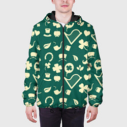 Куртка с капюшоном мужская Ирландский арт, цвет: 3D-черный — фото 2