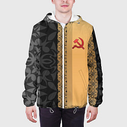 Куртка с капюшоном мужская СССР, цвет: 3D-белый — фото 2