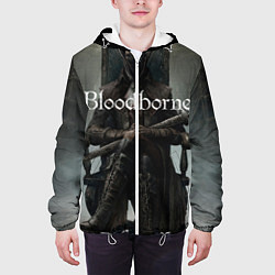 Куртка с капюшоном мужская Bloodborne, цвет: 3D-белый — фото 2