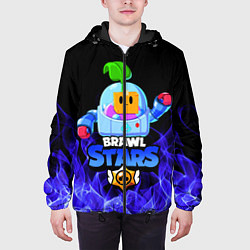 Куртка с капюшоном мужская BRAWL STARS SPROUT, цвет: 3D-черный — фото 2