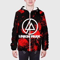 Куртка с капюшоном мужская Linkin Park, цвет: 3D-белый — фото 2