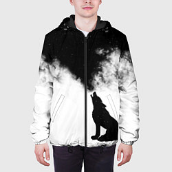 Куртка с капюшоном мужская Galaxy wolf, цвет: 3D-черный — фото 2