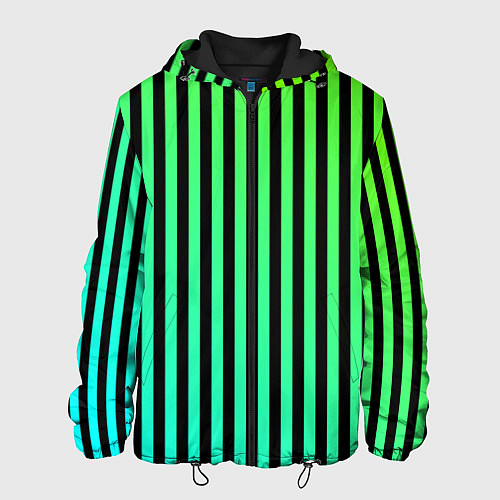 Мужская куртка Пикси полосы / 3D-Черный – фото 1