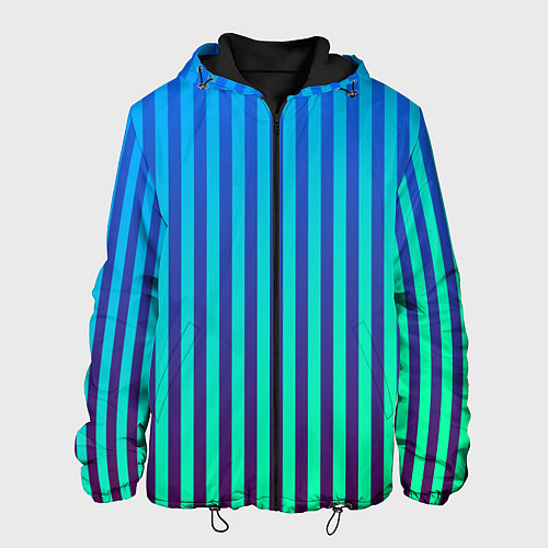 Мужская куртка Пикси полосы / 3D-Черный – фото 1