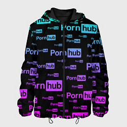 Куртка с капюшоном мужская PornHub, цвет: 3D-черный