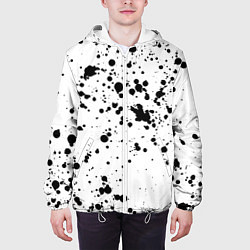 Куртка с капюшоном мужская Далматинец, цвет: 3D-белый — фото 2