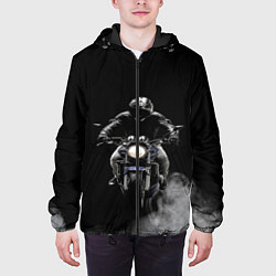 Куртка с капюшоном мужская МОТОЦИКЛЫ, цвет: 3D-черный — фото 2