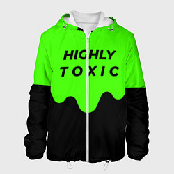 Куртка с капюшоном мужская HIGHLY toxic 0 2, цвет: 3D-белый