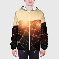 Куртка с капюшоном мужская ABSTRACT DIGITAL, цвет: 3D-белый — фото 2