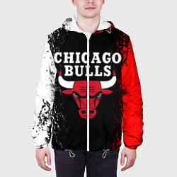 Куртка с капюшоном мужская CHICAGO BULLS, цвет: 3D-белый — фото 2
