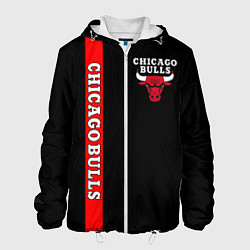 Куртка с капюшоном мужская CHICAGO BULLS, цвет: 3D-белый