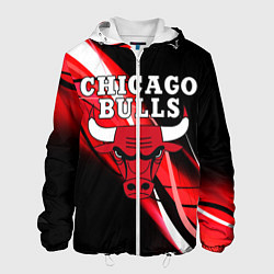 Куртка с капюшоном мужская CHICAGO BULLS, цвет: 3D-белый