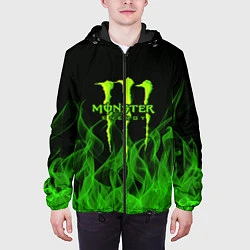 Куртка с капюшоном мужская MONSTER ENERGY, цвет: 3D-черный — фото 2