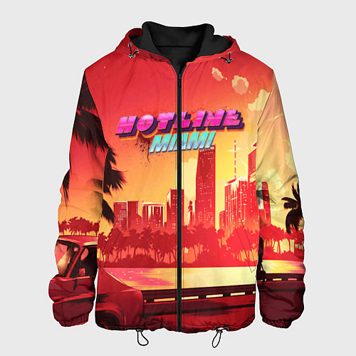 Мужская куртка HOTLINE MIAMI / 3D-Черный – фото 1