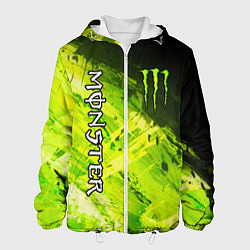 Куртка с капюшоном мужская MONSTER ENERGY, цвет: 3D-белый